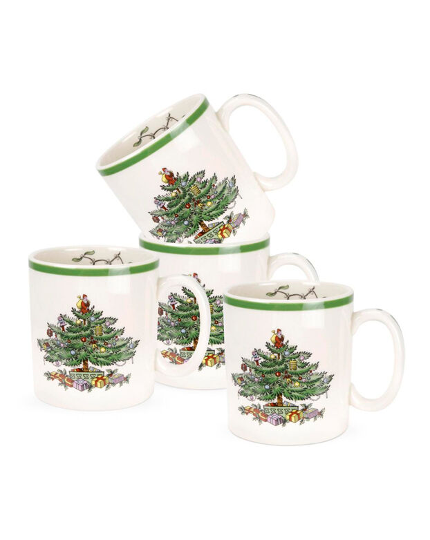 Christmas Tree Set of 4 Mugs